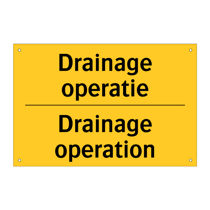 Drainage operatie - Drainage operation