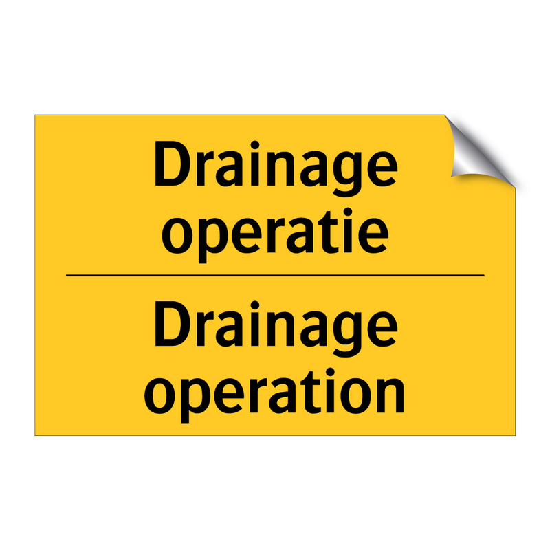 Drainage operatie - Drainage operation
