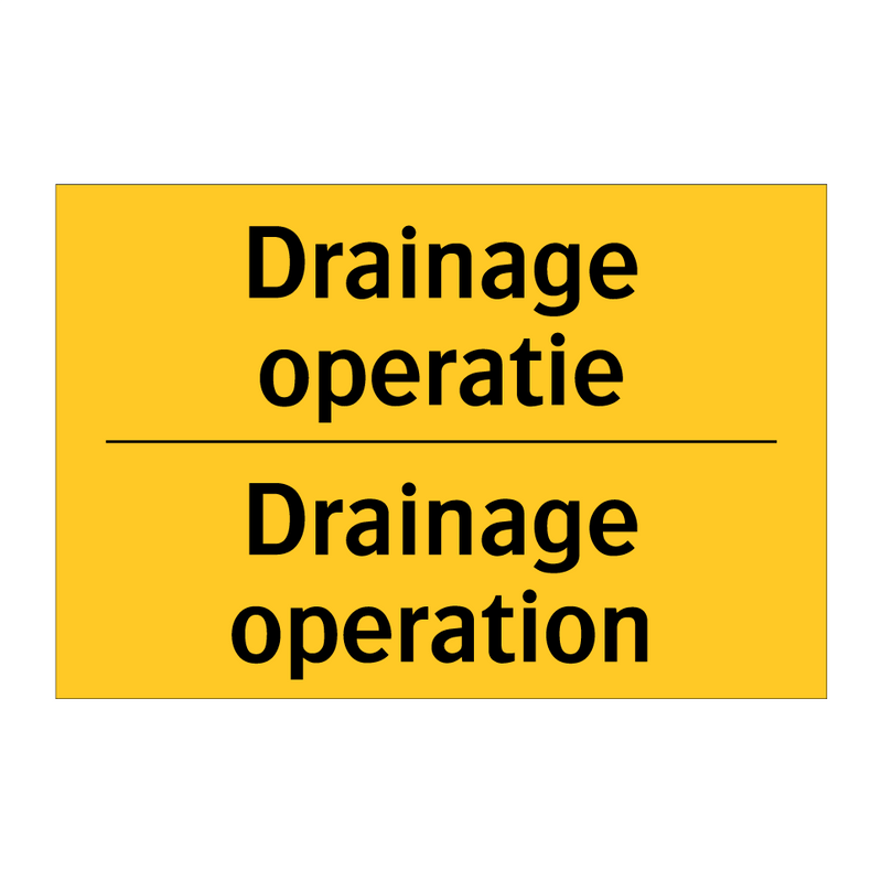 Drainage operatie - Drainage operation
