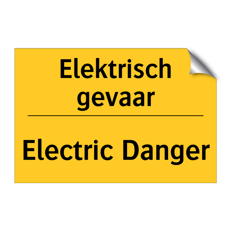 Elektrisch gevaar - Electric Danger