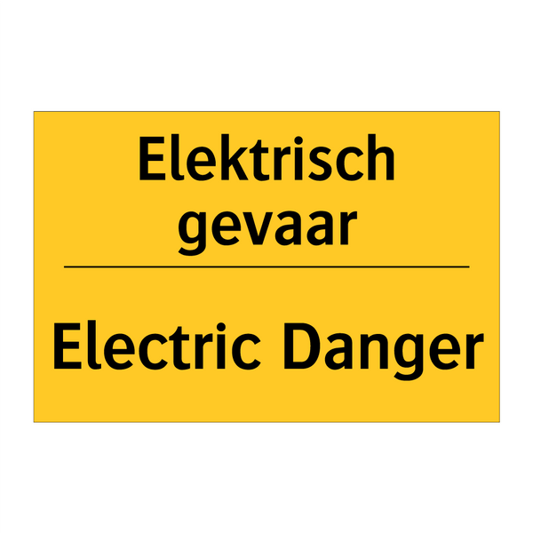 Elektrisch gevaar - Electric Danger