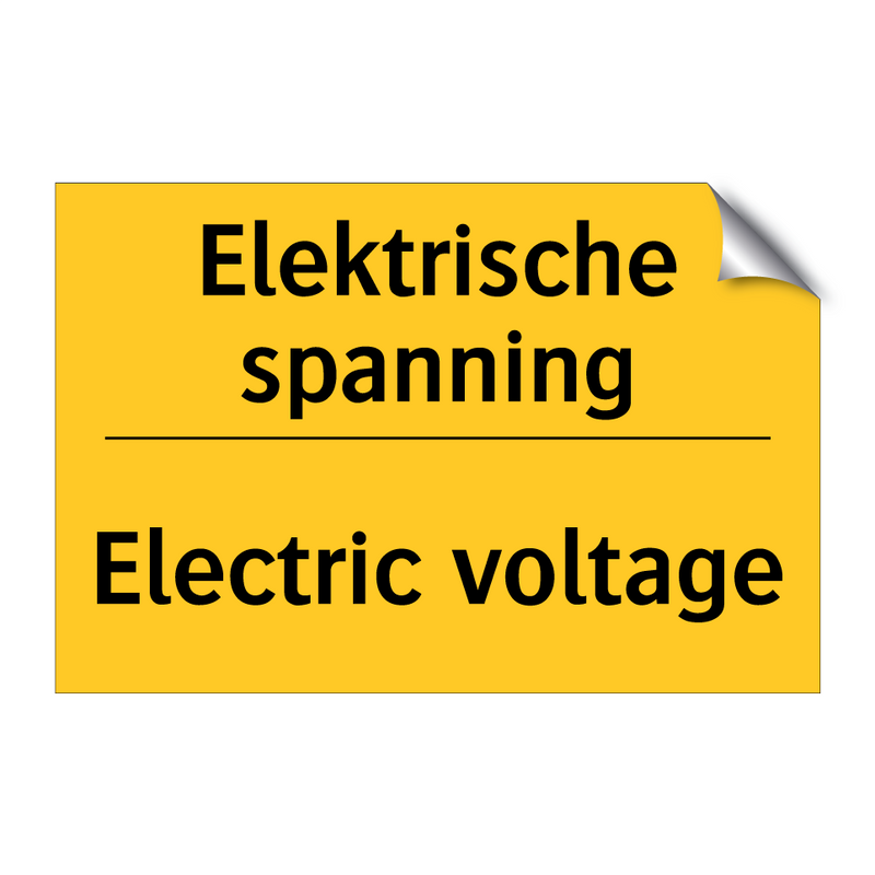 Elektrische spanning - Electric voltage