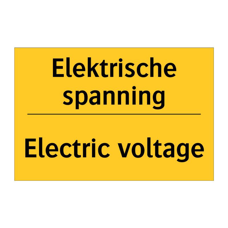 Elektrische spanning - Electric voltage