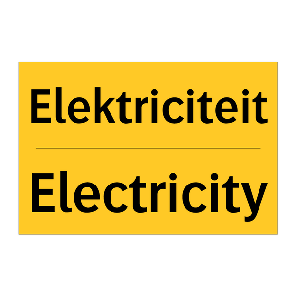 Elektriciteit - Electricity