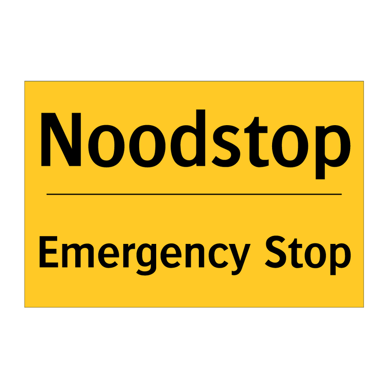 Noodstop - Emergency Stop