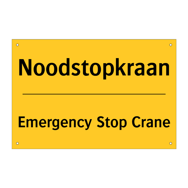 Noodstopkraan - Emergency Stop Crane