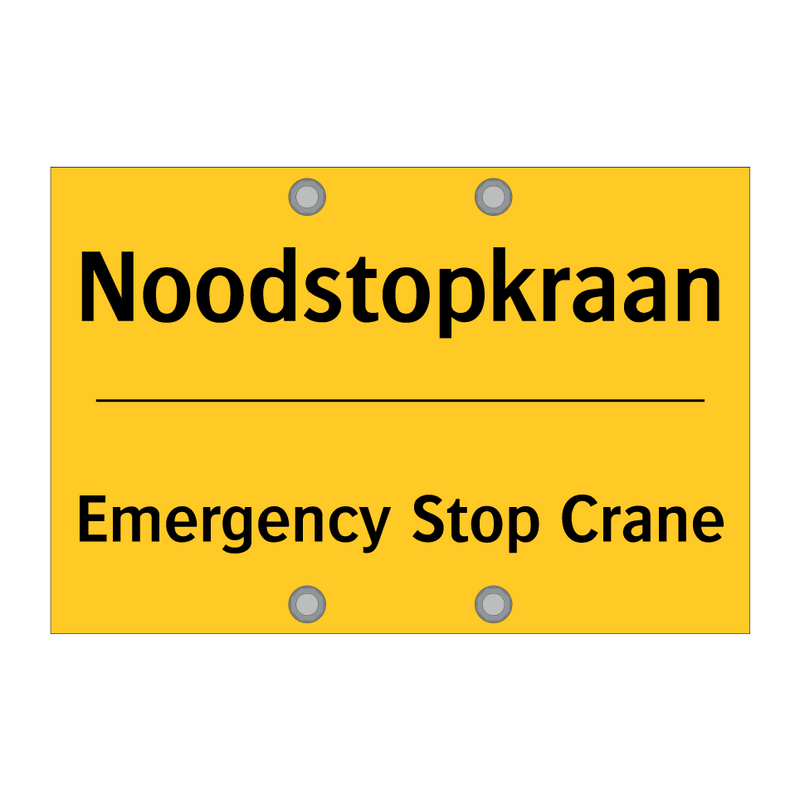 Noodstopkraan - Emergency Stop Crane