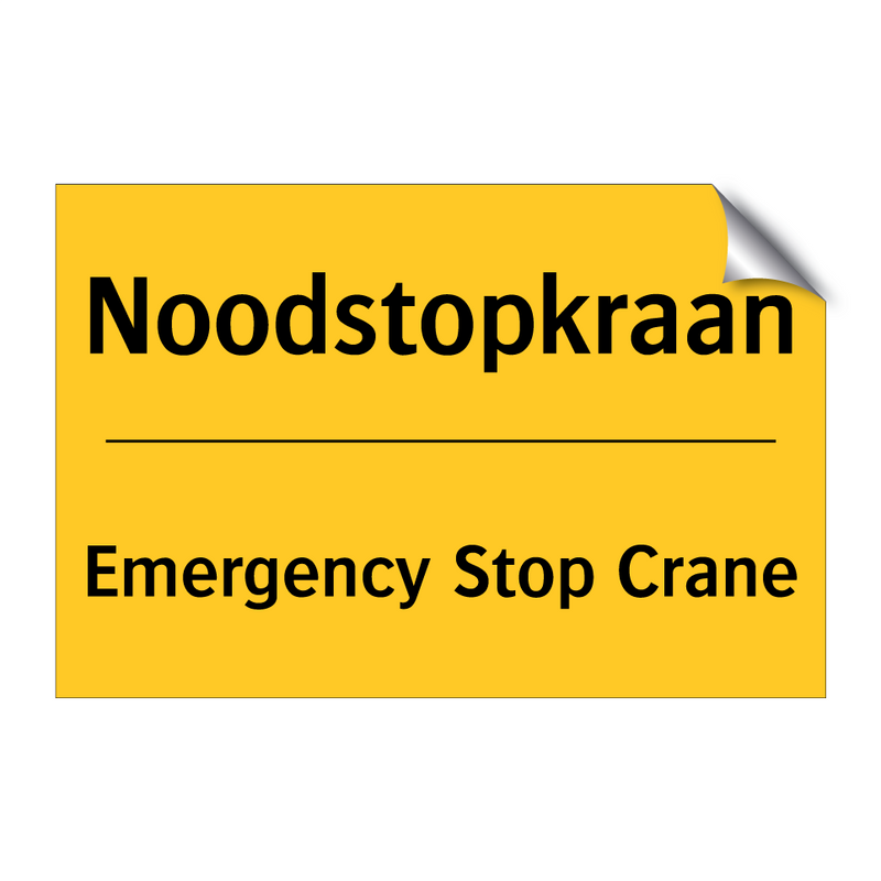 Noodstopkraan - Emergency Stop Crane