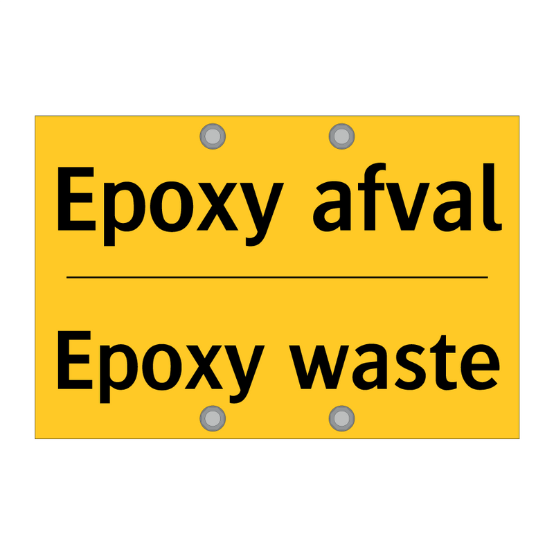 Epoxy afval - Epoxy waste