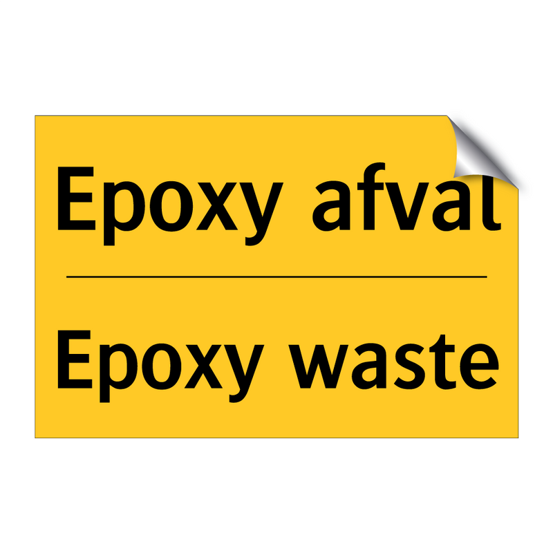 Epoxy afval - Epoxy waste