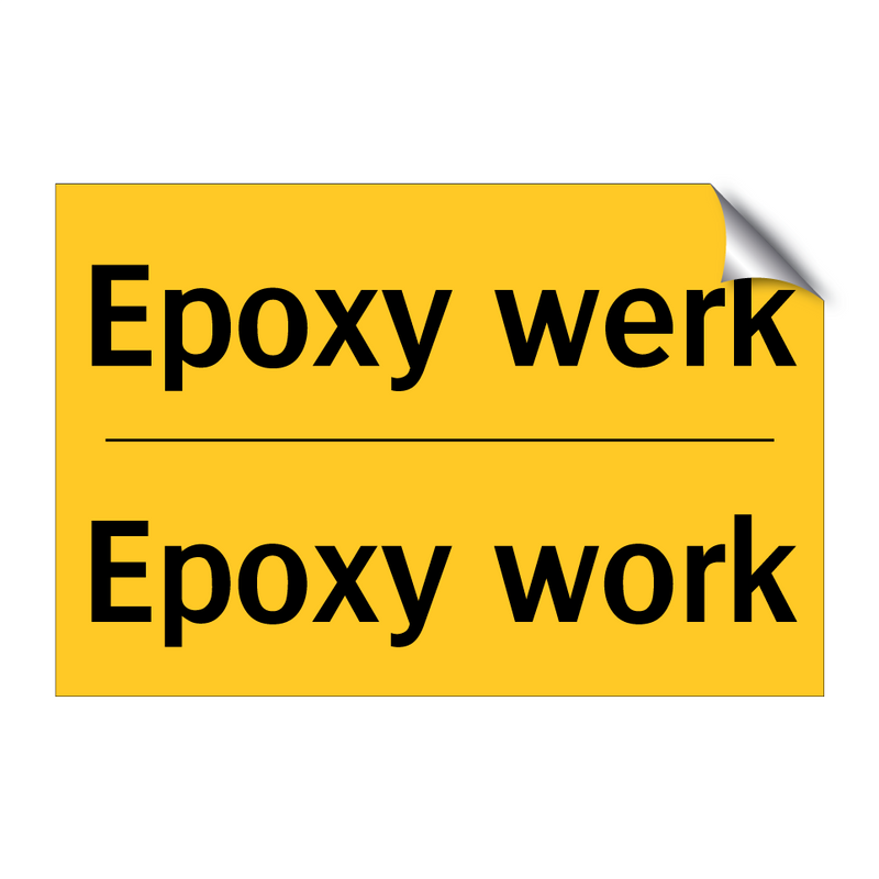 Epoxy werk - Epoxy work