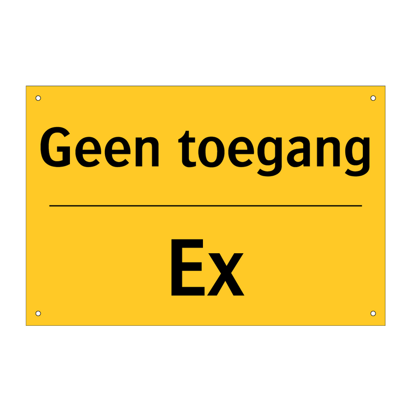 Geen toegang - Ex
