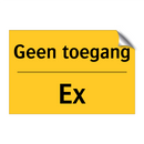 Geen toegang - Ex
