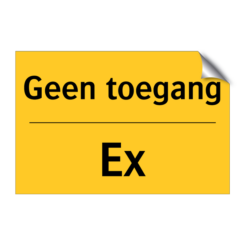 Geen toegang - Ex