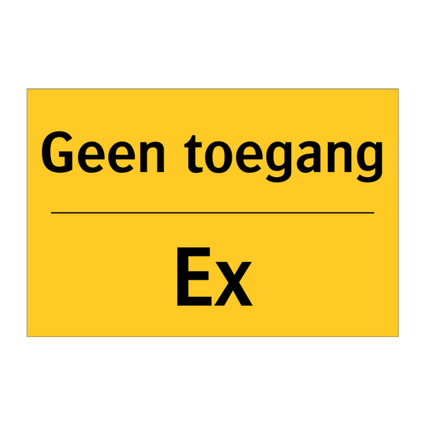 Geen toegang - Ex