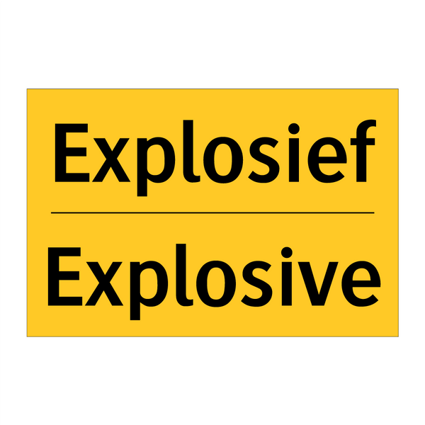Explosief - Explosive