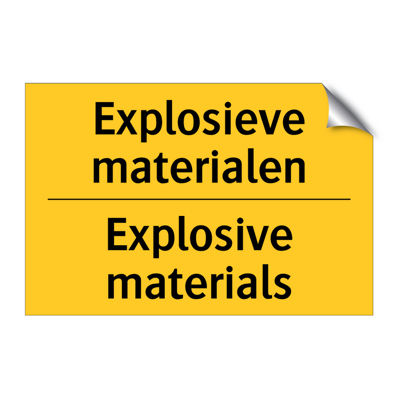 Explosieve materialen - Explosive materials