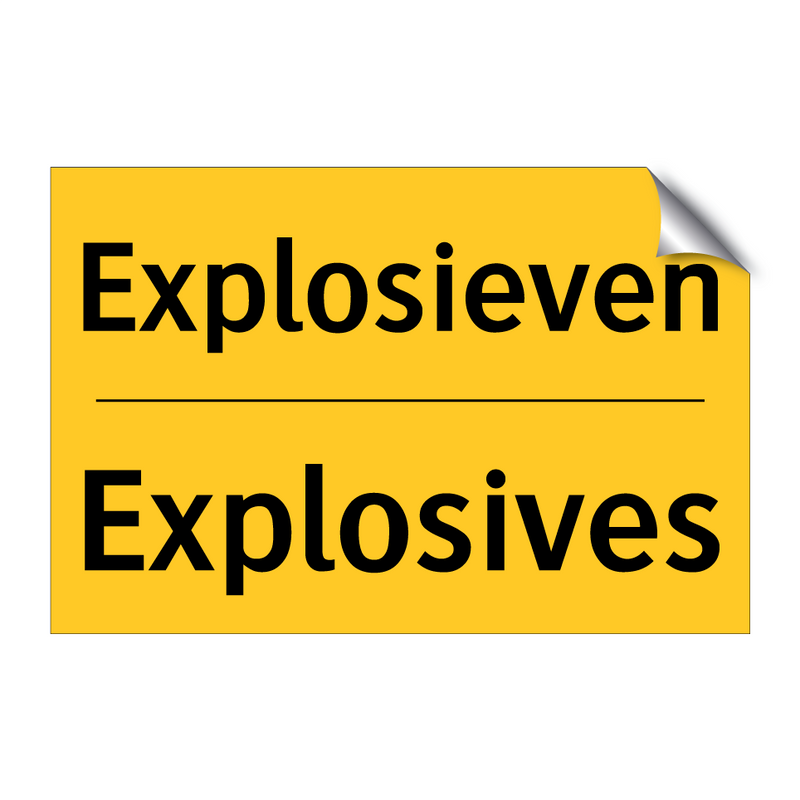 Explosieven - Explosives