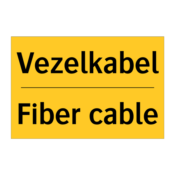 Vezelkabel - Fiber cable