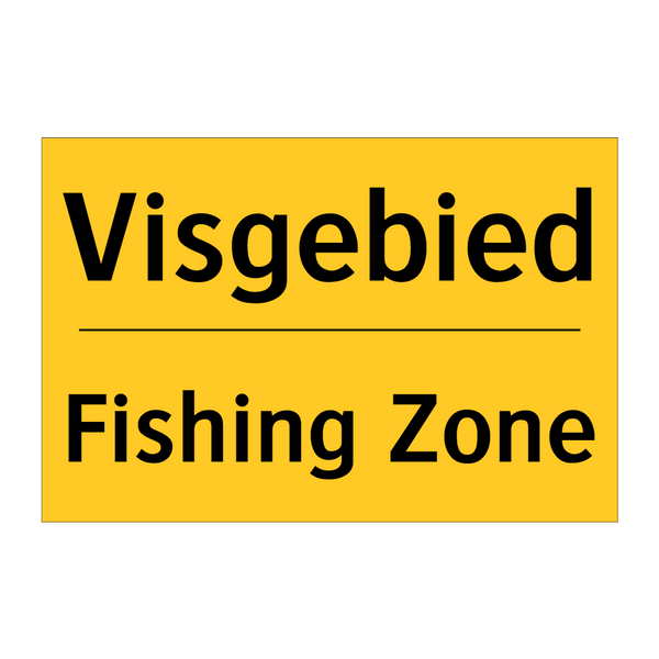 Visgebied - Fishing Zone