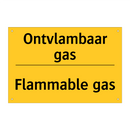 Ontvlambaar gas - Flammable gas