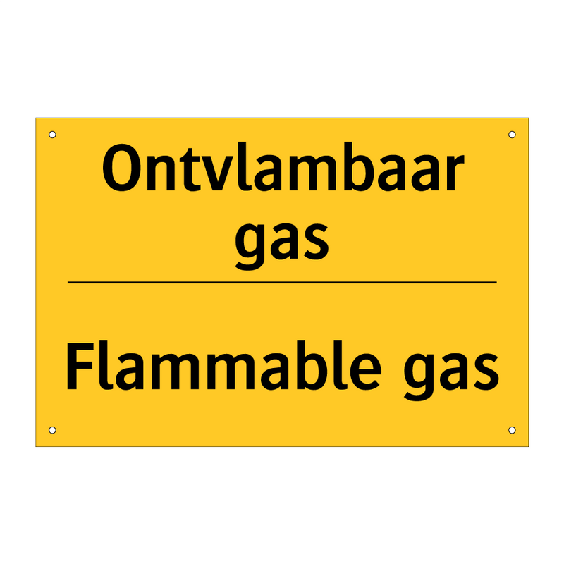 Ontvlambaar gas - Flammable gas