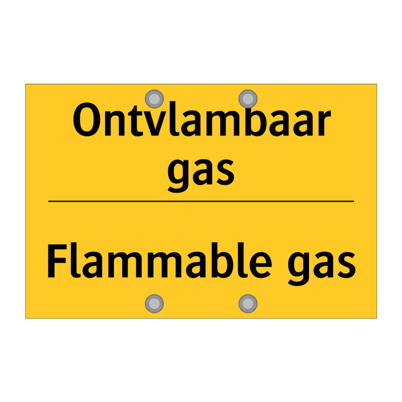 Ontvlambaar gas - Flammable gas