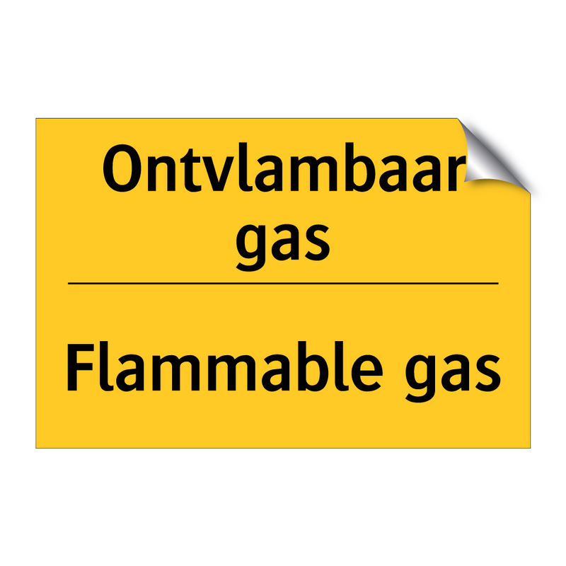 Ontvlambaar gas - Flammable gas