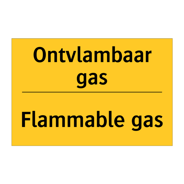 Ontvlambaar gas - Flammable gas