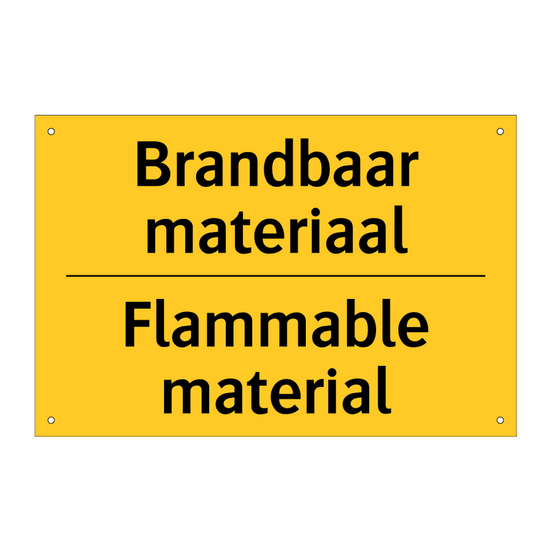 Brandbaar materiaal - Flammable material