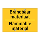 Brandbaar materiaal - Flammable material