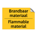 Brandbaar materiaal - Flammable material