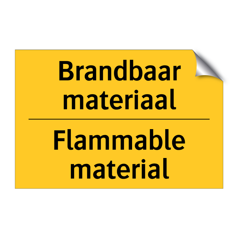 Brandbaar materiaal - Flammable material