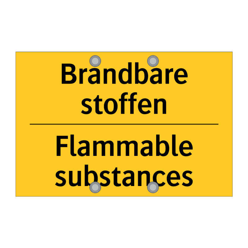 Brandbare stoffen - Flammable substances