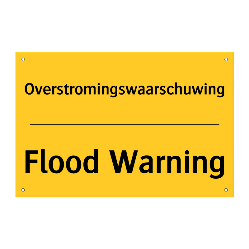 Overstromingswaarschuwing - Flood Warning
