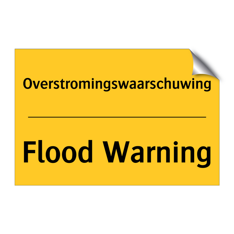 Overstromingswaarschuwing - Flood Warning