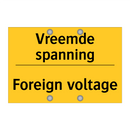 Vreemde spanning - Foreign voltage