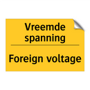 Vreemde spanning - Foreign voltage