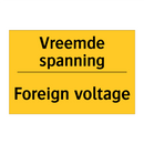 Vreemde spanning - Foreign voltage