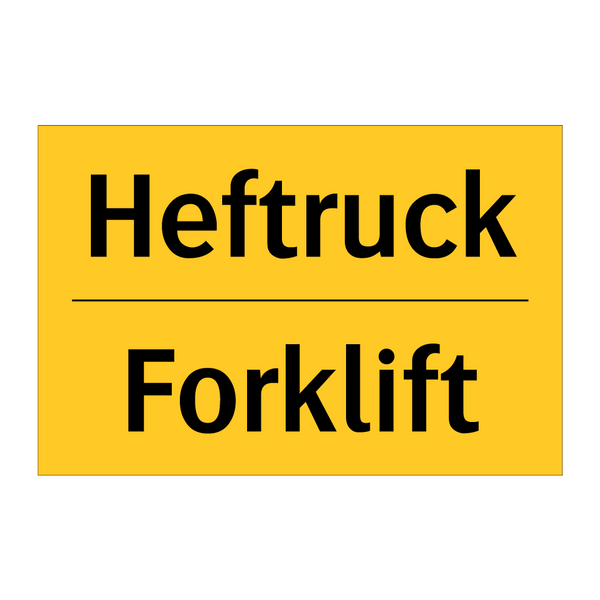Heftruck - Forklift