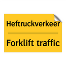 Heftruckverkeer - Forklift traffic
