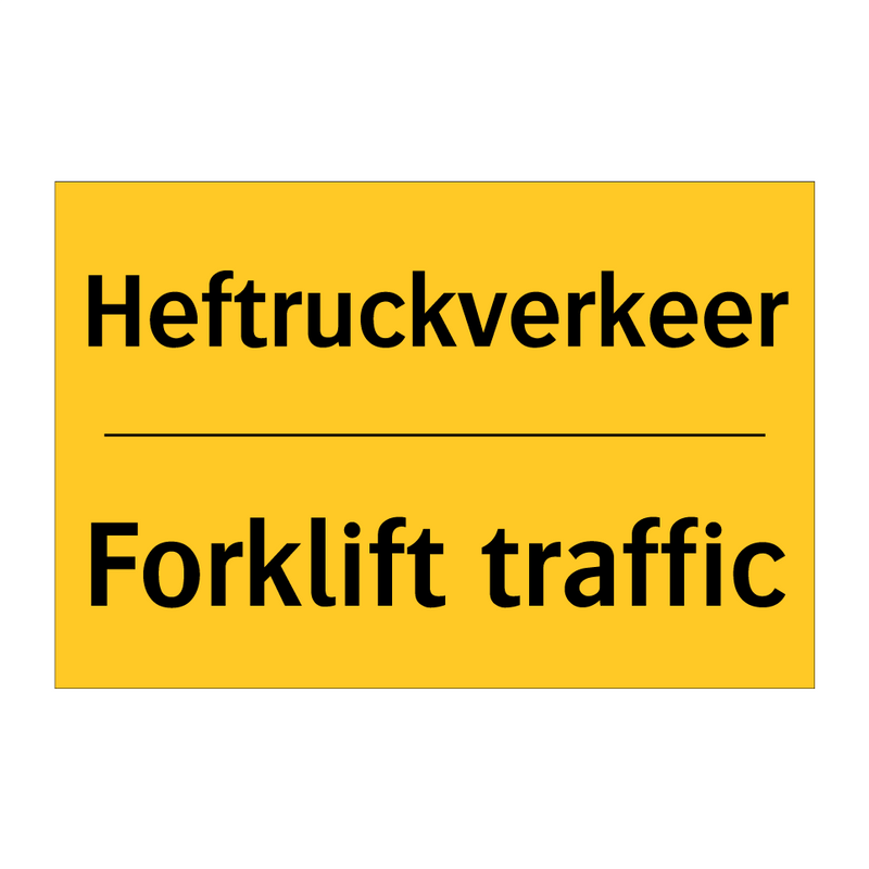 Heftruckverkeer - Forklift traffic