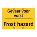 Gevaar voor vorst - Frost hazard