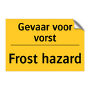 Gevaar voor vorst - Frost hazard