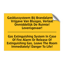 Gasblussysteem Bij Brandalarm /.../ - Gas Extinguishing System In Case /.../