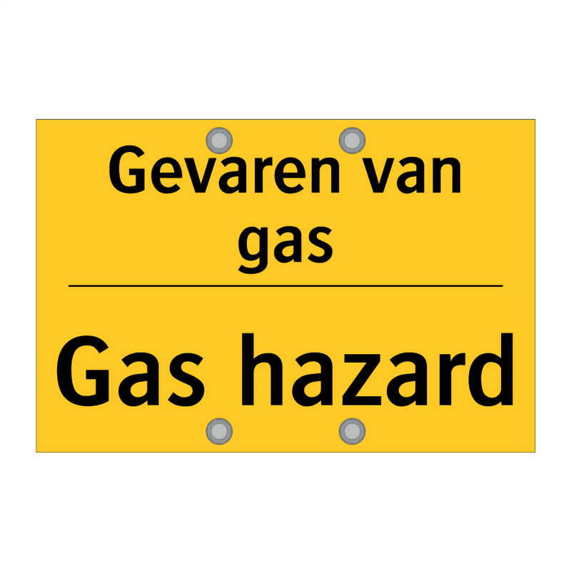 Gevaren van gas - Gas hazard