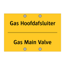 Gas Hoofdafsluiter - Gas Main Valve