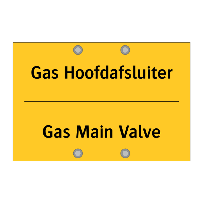 Gas Hoofdafsluiter - Gas Main Valve