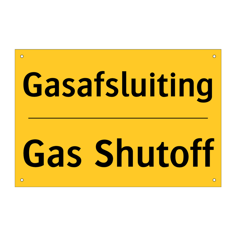 Gasafsluiting - Gas Shutoff
