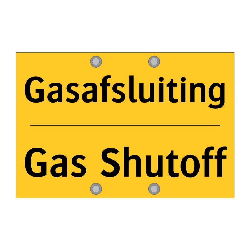 Gasafsluiting - Gas Shutoff